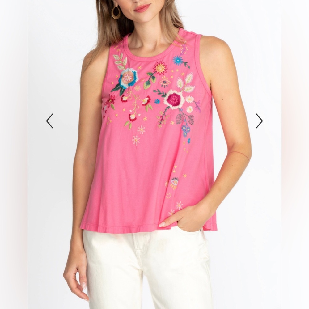 JOHNNY WAS MARTINE Knit Top Sleeveless Shirt Women's Large